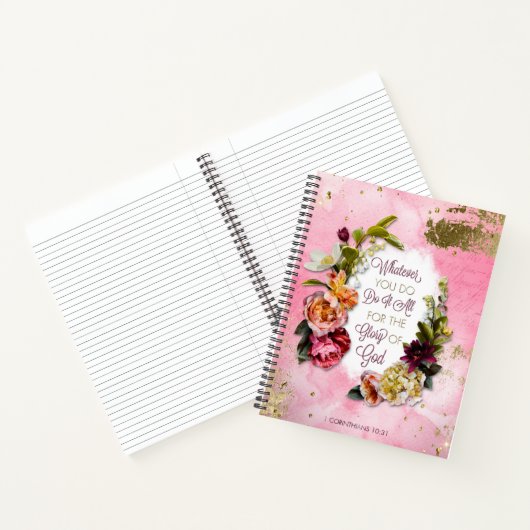 Doe alles voor de glorie van God Notitieboek (Binnen)