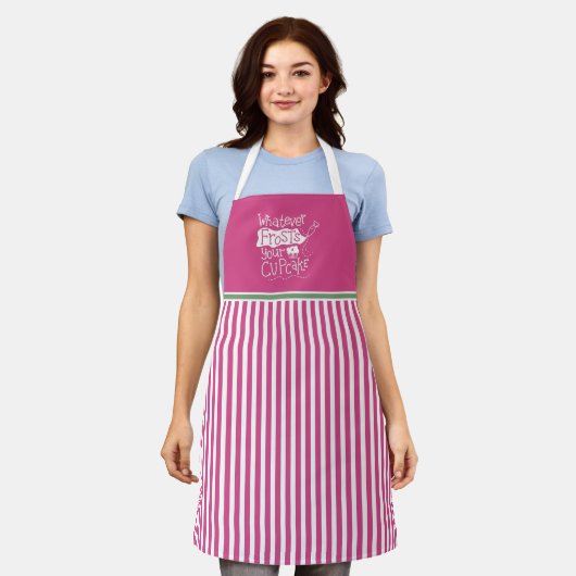 Doe alles wat je cupcake bakkert schort (Gedragen)