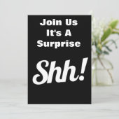 DOE ALONG ***HET IS ÉÉN GROOT SURPRISE*** PARTYUIT FEESTDAGENKAART (Staand voorkant)