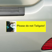 Doe alsjeblieft geen klep! Bumpersticker (Op auto)