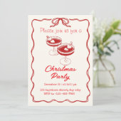 Doe alsjeblieft mee voor een kerstfeest feestdagenkaart (Staand voorkant)