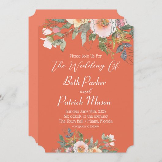 Doe alsjeblieft met ons bloemetje mee met Oranje b Kaart (Voorkant / Achterkant)