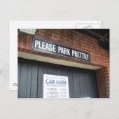 Doe alsjeblieft prettig parkeren! briefkaart (Voorkant / Achterkant)