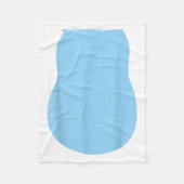 Doe alsof Alien Dog Costume Halloween Blue Alien D Fleece Deken (Voorkant)