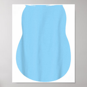 Doe alsof Alien Dog Costume Halloween Blue Alien D Poster