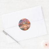 Doe alsof de herstelslogan Sunrise is Ronde Sticker (Envelop)