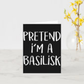 Doe alsof een Basilisk Kostuum Grappig Monster Hal Kaart (Gele Bloem)