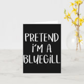 Doe alsof een Bluegill kostuum feest lui grappig Kaart (Gele Bloem)