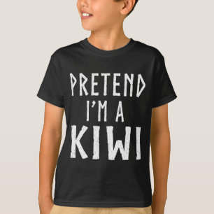 Doe alsof een kiwi-familie halloween-kostuum match t-shirt