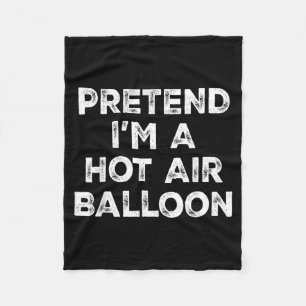 Doe alsof een luchtballon lui Halloween-kostuum Fleece Deken