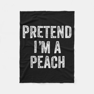 Doe alsof een perzik fruit cadeau Halloween shirt Fleece Deken