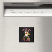 Doe alsof een piratengeest grappige halloween kost magneet (Insitu (Vaatwasser))