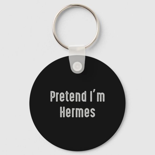 Doe alsof Hermes Leuke Grappige Kostuum Griekse My Sleutelhanger (Voorkant)