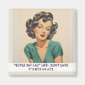 Doe alsof het me niks kan schelen, Gezegde van Ret Magneet (Voorkant)