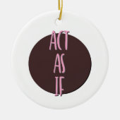 Doe alsof het Ornament van de herstelslogan (Voorkant)