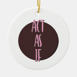 Doe alsof het Ornament van de herstelslogan