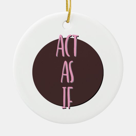 Doe alsof het Ornament van de herstelslogan (Voorkant)