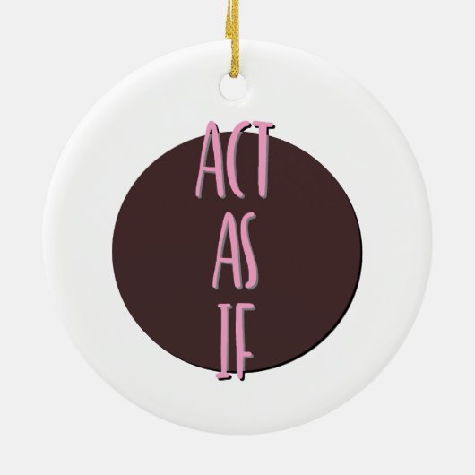 Doe alsof het Ornament van de herstelslogan (Achterkant)