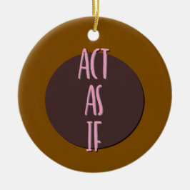 Doe alsof het Ornament van de herstelslogan