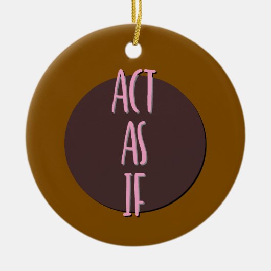 Doe alsof het Ornament van de herstelslogan (Voorkant)