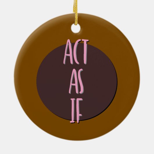 Doe alsof het Ornament van de herstelslogan (Achterkant)