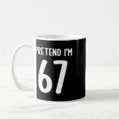 Doe alsof ik 67 Meme Zes Zeven Grappig 67 Hallowee Koffiemok (Links)