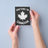 Doe alsof ik Canadees ben Canada Day Flyer (Hand)