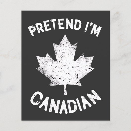 Doe alsof ik Canadees ben Canada Day Flyer (Voorkant)