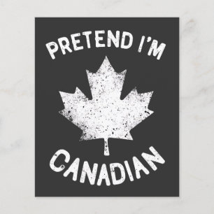 Doe alsof ik Canadees ben Canada Day Flyer