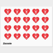 Doe alsof ik Canadees Canada Dag Canadese Hallowee Hart Sticker (Vel)