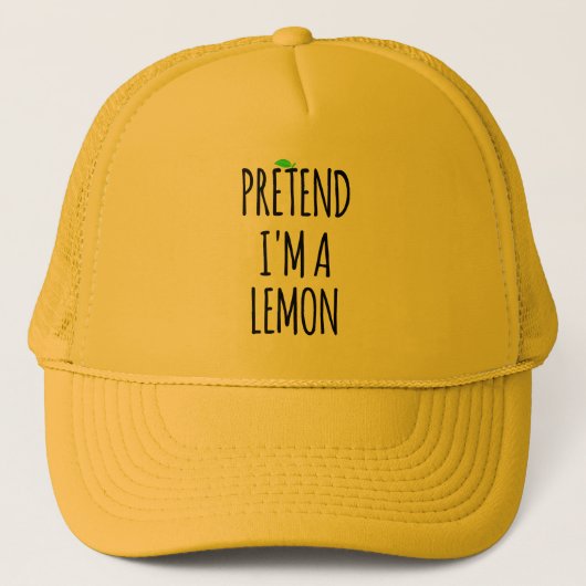 Doe alsof ik Citroen ben - Grappig Kostuum Trucker Pet (Voorkant)
