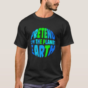 Doe alsof ik de aarde grappig luie bijpassende Hal T-shirt