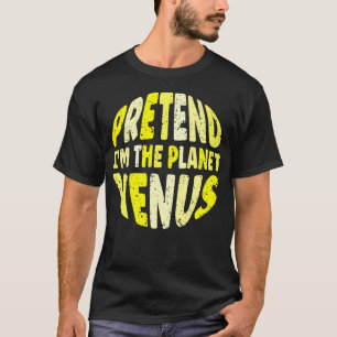 Doe alsof IK de planeet Venus lui matching ben T-shirt
