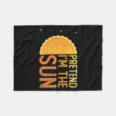 Doe alsof ik de Zon ben - Zon Zonnestelsel Ster Fleece Deken (Voorkant (Horizontaal))