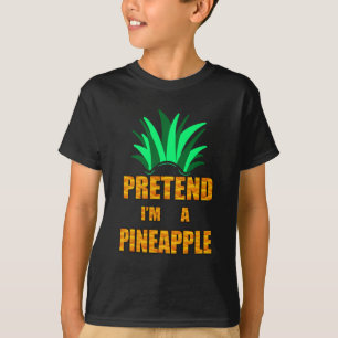 Doe alsof ik een ananas ben, grappig kostuum t-shirt