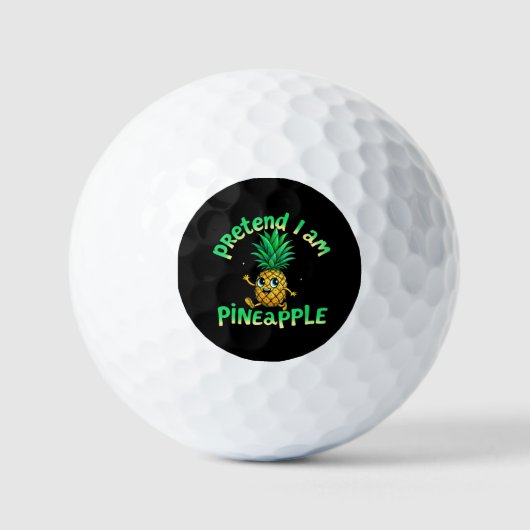 Doe alsof ik een ananas ben - Grappig & Schattige Golfballen (Voorkant)