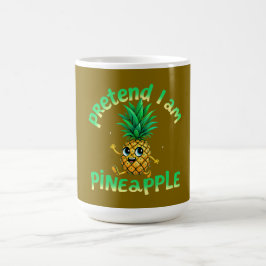 Doe alsof ik een ananas ben - Grappig & Schattige  Koffiemok
