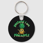 Doe alsof ik een ananas ben - Grappig & Schattige  Sleutelhanger (Achterkant)