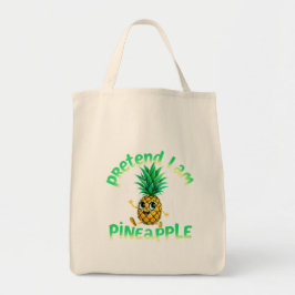 Doe alsof ik een ananas ben - Grappig & Schattige  Tote Bag