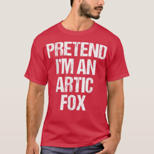 Doe alsof ik een Arctisch Vos Kostuum ben Funny Ha T-shirt