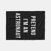 Doe alsof ik een astronaut ben Halloween Lazy Minu Fleece Deken (Voorkant (Horizontaal))