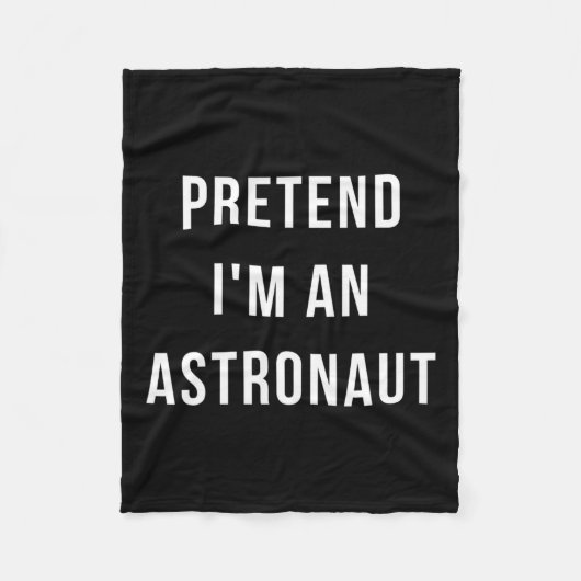 Doe alsof ik een astronaut ben Halloween Lazy Minu Fleece Deken (Voorkant)