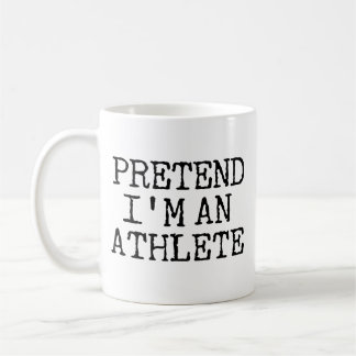 Doe alsof ik een atleet ben koffiemok