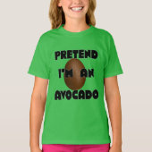 Doe alsof ik een avocado ben, grappig avocado kost t-shirt (Voorkant)