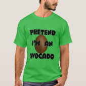 Doe alsof ik een avocado ben, grappig Halloween ko T-shirt (Voorkant)