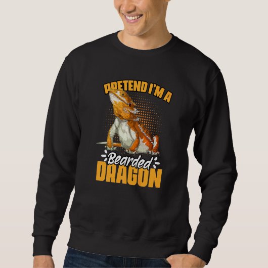Doe alsof ik een baardagaam ben Humor voor een rep Trui (Voorkant)