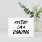 Doe alsof ik een banaan ben briefkaart (Staand voorkant)