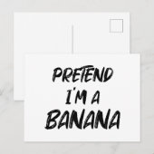 Doe alsof ik een banaan ben briefkaart (Voorkant / Achterkant)