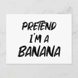Doe alsof ik een banaan ben briefkaart