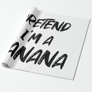 Doe alsof ik een banaan ben cadeaupapier